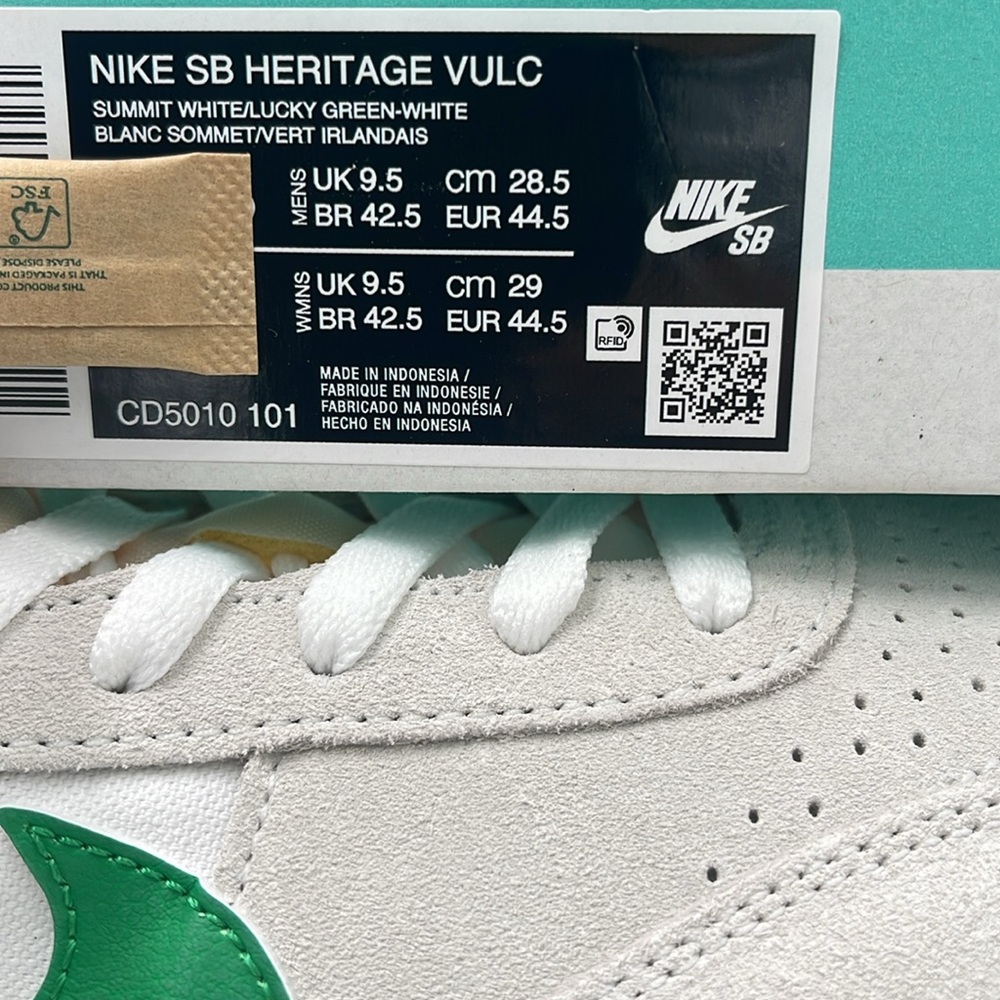 Nike 2020
Heritage Vulc SB 'Lucky Green
Gum'
Heritage Vulc - Picture 16 of 16